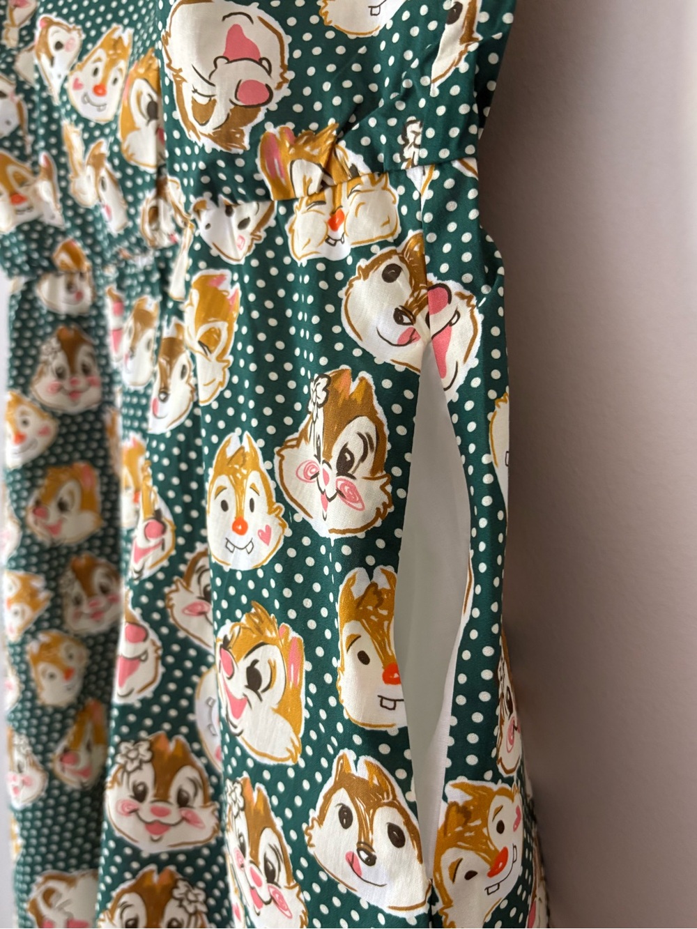 Tulip B Polka Dots Squirrel Print Midi Dress - Picture 4 of 10